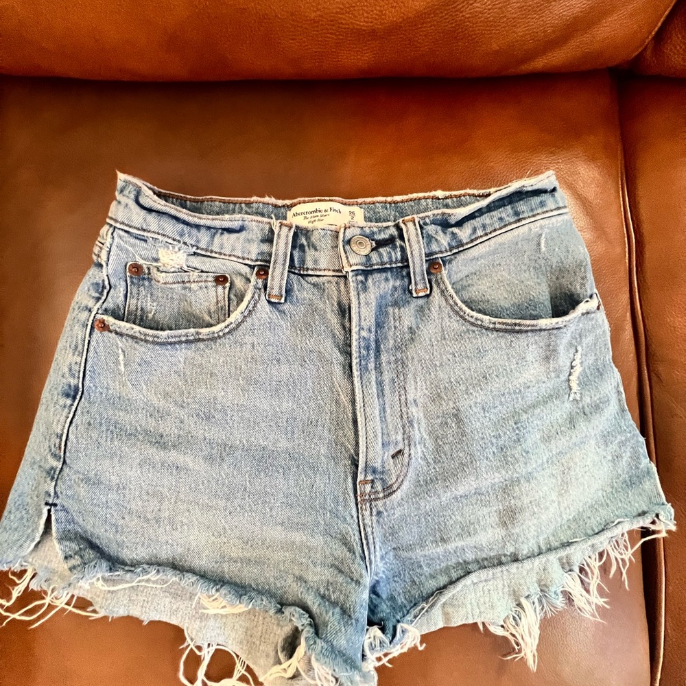 Abercrombie & Fitch Light Blue Jean Shorts